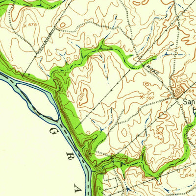 United States Geological Survey Palafox, TX (1923, 62500-Scale) digital map