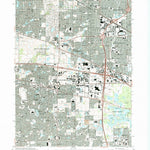 United States Geological Survey Palatine, IL (1993, 24000-Scale) digital map