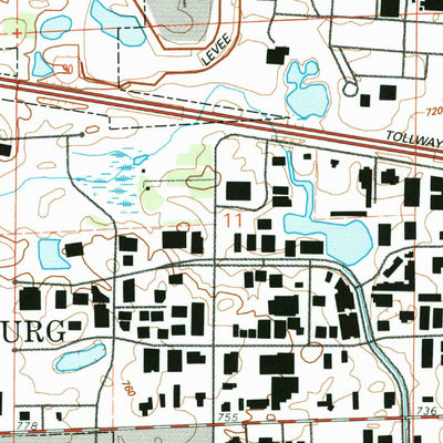United States Geological Survey Palatine, IL (1993, 24000-Scale) digital map