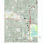 United States Geological Survey Palatine, IL (1998, 24000-Scale) digital map