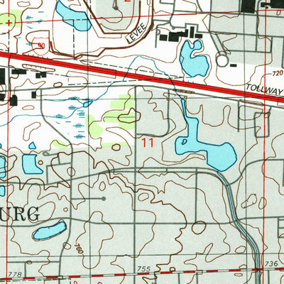 United States Geological Survey Palatine, IL (1998, 24000-Scale) digital map