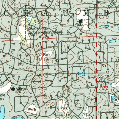 United States Geological Survey Palatine, IL (1998, 24000-Scale) digital map