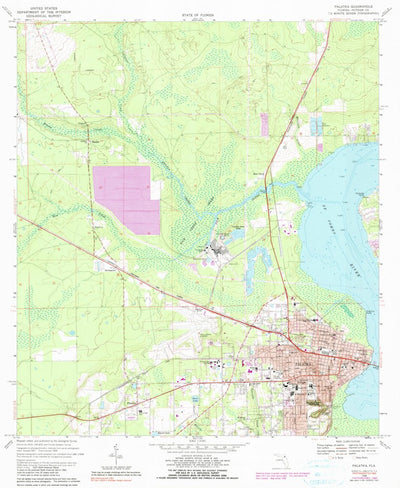 United States Geological Survey Palatka, FL (1968, 24000-Scale) digital map