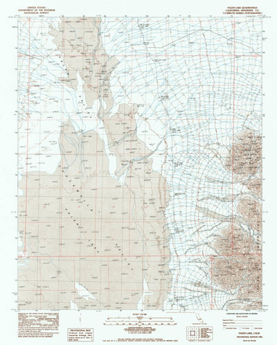 United States Geological Survey Palen Lake, CA (1983, 24000-Scale) digital map