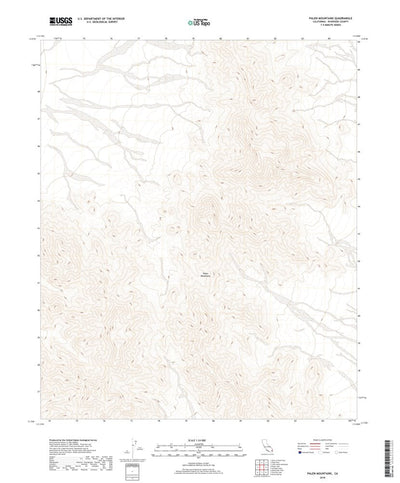 United States Geological Survey Palen Mountains, CA (2018, 24000-Scale) digital map