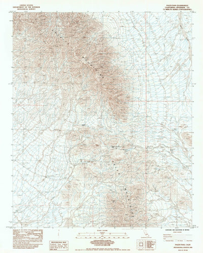 United States Geological Survey Palen Pass, CA (1983, 24000-Scale) digital map