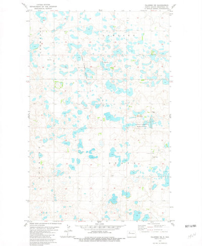 United States Geological Survey Palermo NE, ND (1981, 24000-Scale) digital map