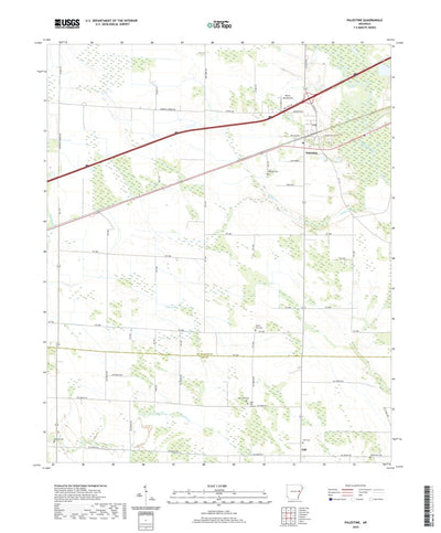 United States Geological Survey Palestine, AR (2020, 24000-Scale) digital map