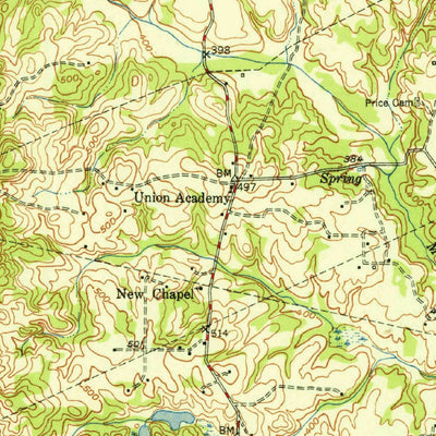 United States Geological Survey Palestine, TX (1950, 62500-Scale) digital map