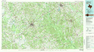 United States Geological Survey Palestine, TX (1981, 100000-Scale) digital map