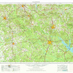 United States Geological Survey Palestine, TX-LA (1953, 250000-Scale) digital map