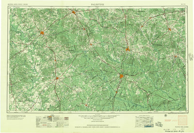 United States Geological Survey Palestine, TX-LA (1957, 250000-Scale) digital map