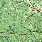 United States Geological Survey Palestine, TX-LA (1957, 250000-Scale) digital map
