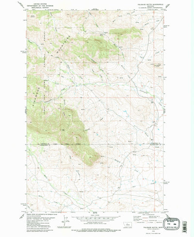 United States Geological Survey Palisade Butte, MT (1979, 24000-Scale) digital map