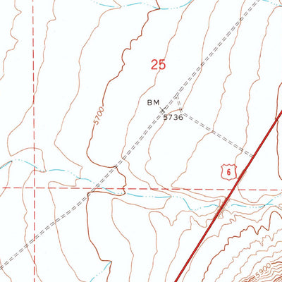 United States Geological Survey Palisade Mesa, NV (1967, 24000-Scale) digital map