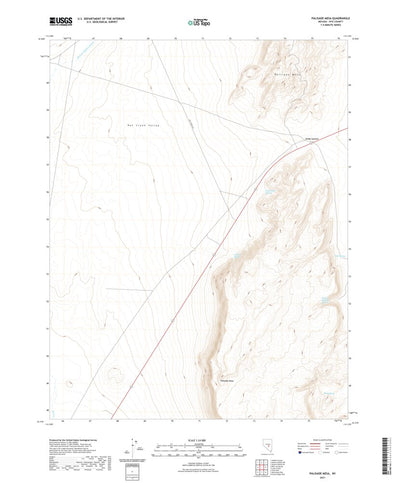 United States Geological Survey Palisade Mesa, NV (2021, 24000-Scale) digital map