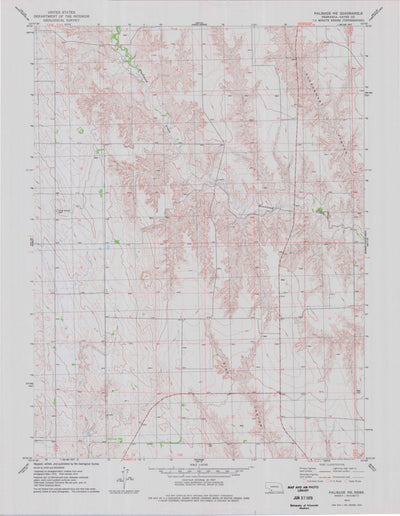 United States Geological Survey Palisade NE, NE (1974, 24000-Scale) digital map