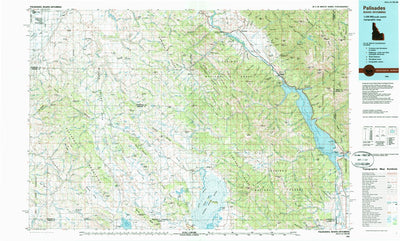 United States Geological Survey Palisades, ID-WY (1986, 100000-Scale) digital map
