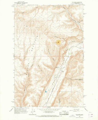 United States Geological Survey Palisades, WA (1966, 24000-Scale) digital map