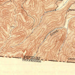 United States Geological Survey Pall Mall, TN-KY (1934, 62500-Scale) digital map