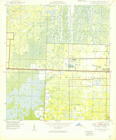 United States Geological Survey Palm Beach Farms, FL (1949, 24000-Scale) digital map
