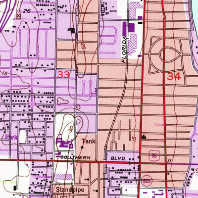 United States Geological Survey Palm Beach, FL (1946, 24000-Scale) digital map