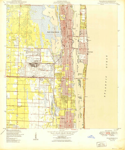 United States Geological Survey Palm Beach, FL (1950, 24000-Scale) digital map