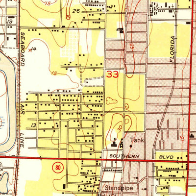 United States Geological Survey Palm Beach, FL (1950, 24000-Scale) digital map