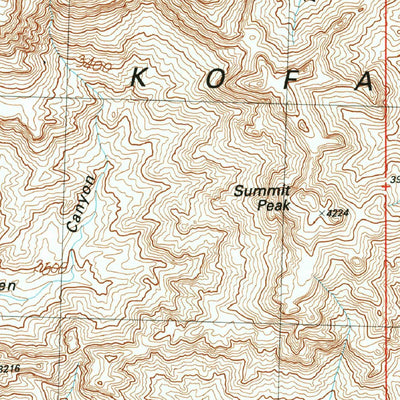 United States Geological Survey Palm Canyon, AZ (1990, 24000-Scale) digital map