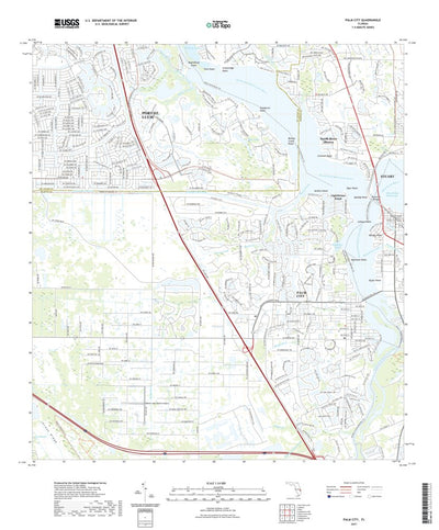 United States Geological Survey Palm City, FL (2021, 24000-Scale) digital map
