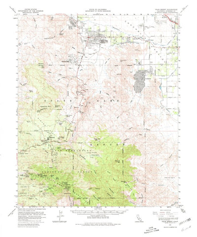 United States Geological Survey Palm Desert, CA (1959, 62500-Scale) digital map