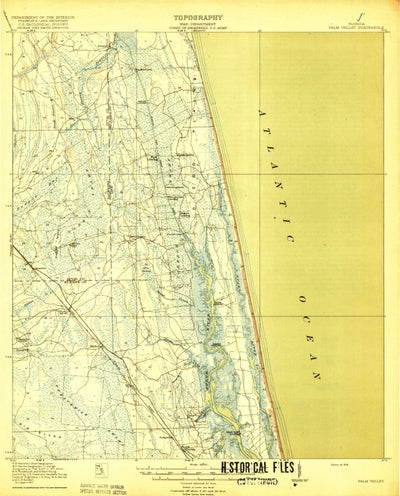 United States Geological Survey Palm Valley, FL (1918, 62500-Scale) digital map