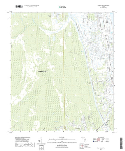 United States Geological Survey Palm Valley, FL (2021, 24000-Scale) digital map