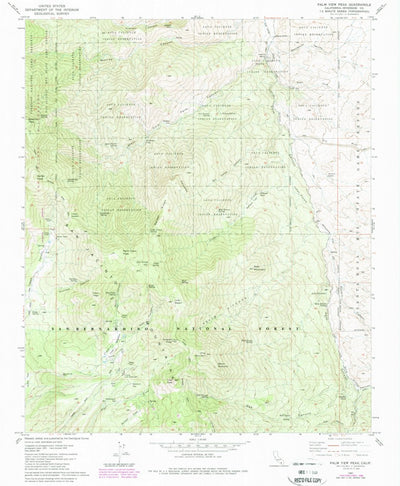 United States Geological Survey Palm View Peak, CA (1981, 24000-Scale) digital map