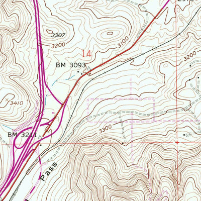 United States Geological Survey Palmdale, CA (1958, 24000-Scale) digital map