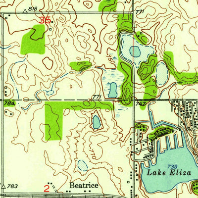 United States Geological Survey Palmer, IN (1953, 24000-Scale) digital map