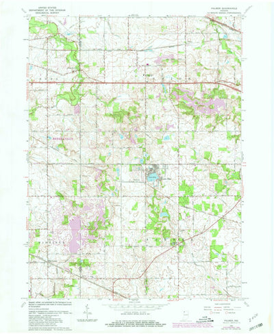 United States Geological Survey Palmer, IN (1962, 24000-Scale) digital map