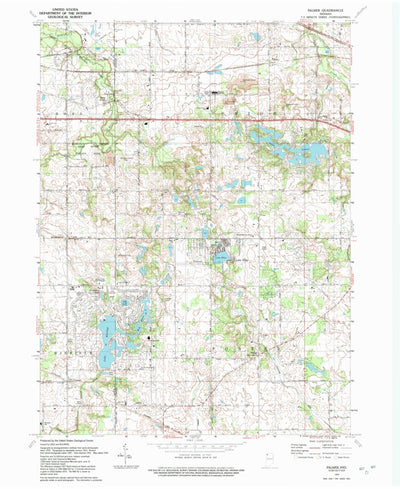 United States Geological Survey Palmer, IN (1992, 24000-Scale) digital map