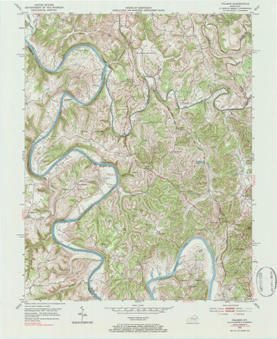 United States Geological Survey Palmer, KY (1952, 24000-Scale) digital map