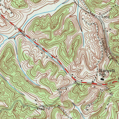 United States Geological Survey Palmer, KY (1952, 24000-Scale) digital map