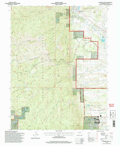 United States Geological Survey Palmer Lake, CO (1994, 24000-Scale) digital map