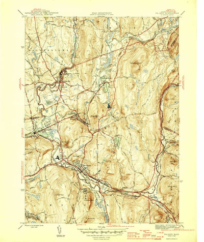 United States Geological Survey Palmer, MA (1946, 31680-Scale) digital map