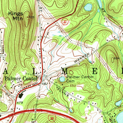 United States Geological Survey Palmer, MA (1969, 24000-Scale) digital map