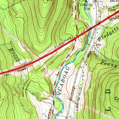 United States Geological Survey Palmer, MA (1969, 24000-Scale) digital map