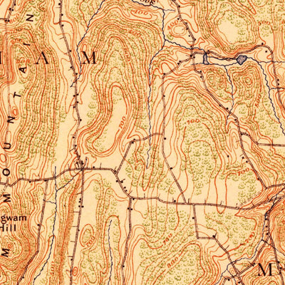 United States Geological Survey Palmer, MA-CT (1919, 62500-Scale) digital map