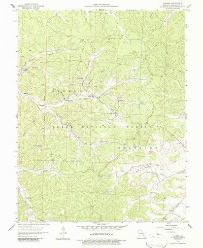 United States Geological Survey Palmer, MO (1958, 24000-Scale) digital map