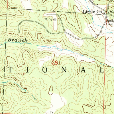 United States Geological Survey Palmer, MO (1958, 24000-Scale) digital map