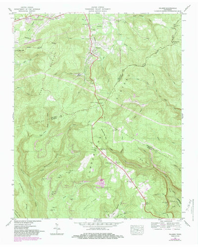 United States Geological Survey Palmer, TN (1947, 24000-Scale) digital map
