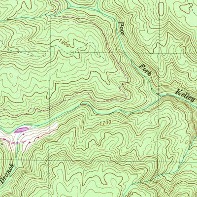 United States Geological Survey Palmer, TN (1947, 24000-Scale) digital map
