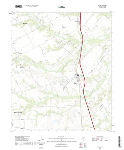 United States Geological Survey Palmer, TX (2022, 24000-Scale) digital map